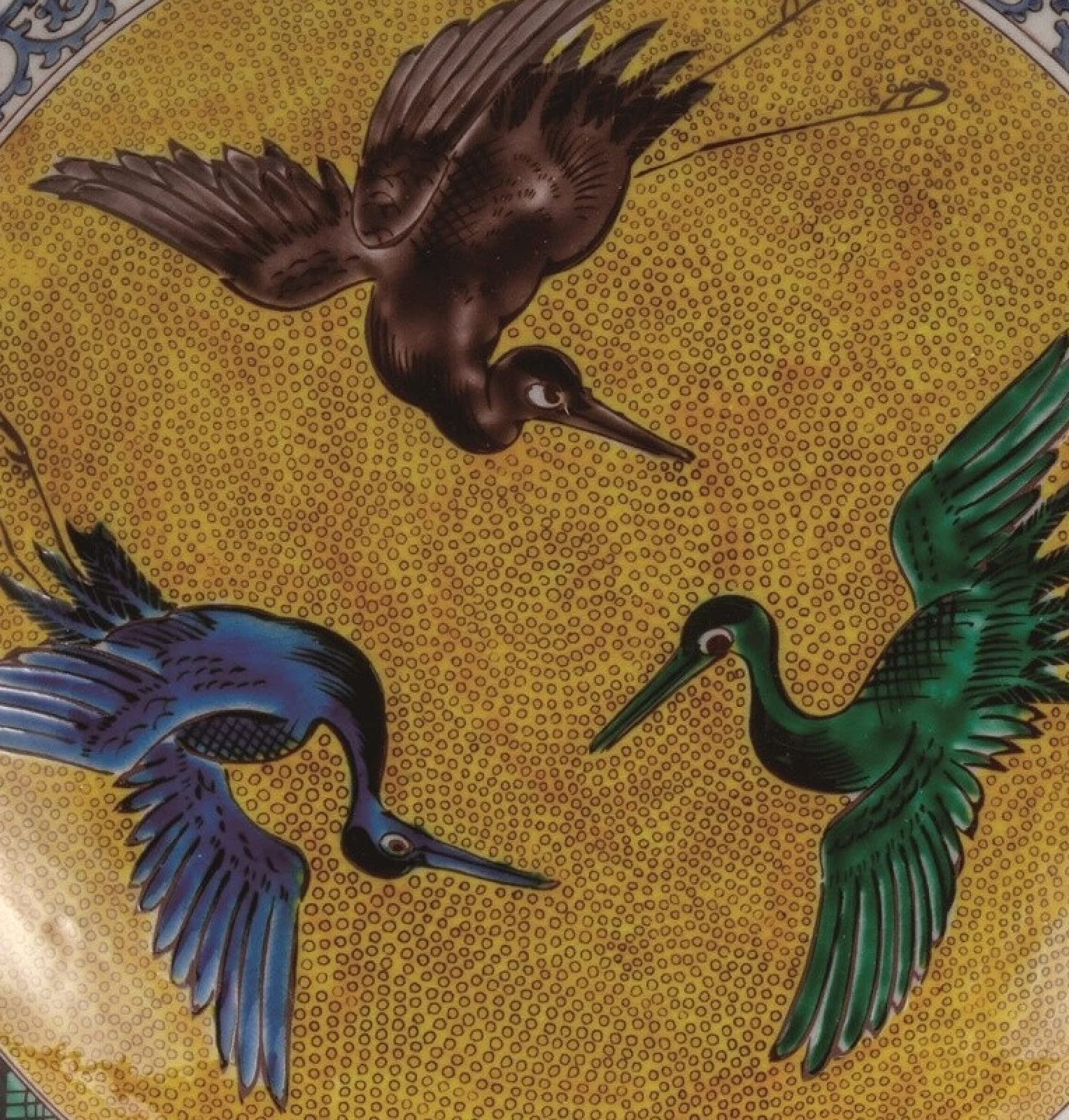 九谷焼/吉田屋１０号飾皿 伊野正峰 九谷焼 10号飾皿 吉田屋花詰（直送品） - アスクル