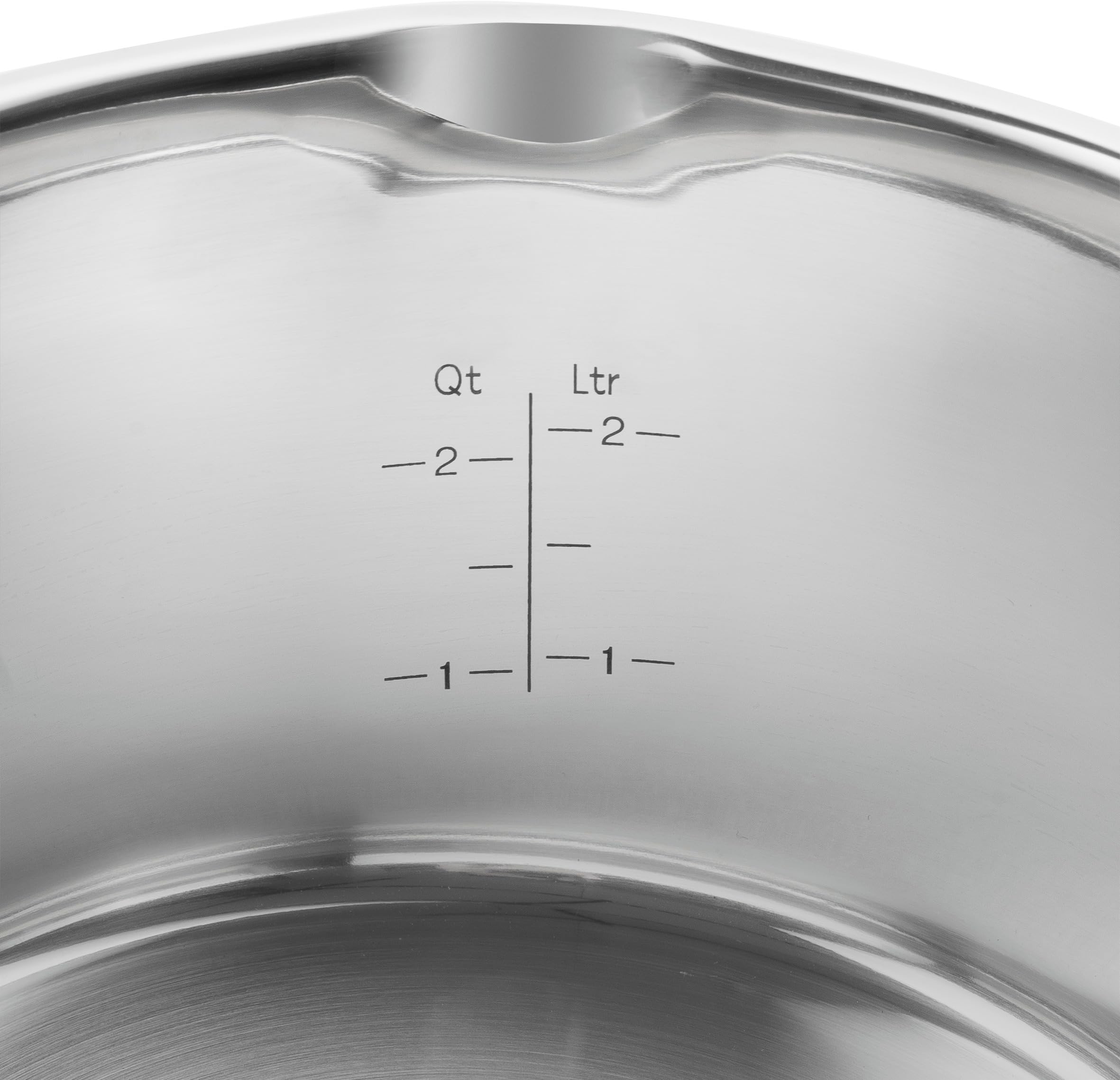 ZWILLING TrueFlow Kochtopfset, 5-teilig, Mit Ausgießfunktion, Induktionsgeeignet, Edelstahl, Silber