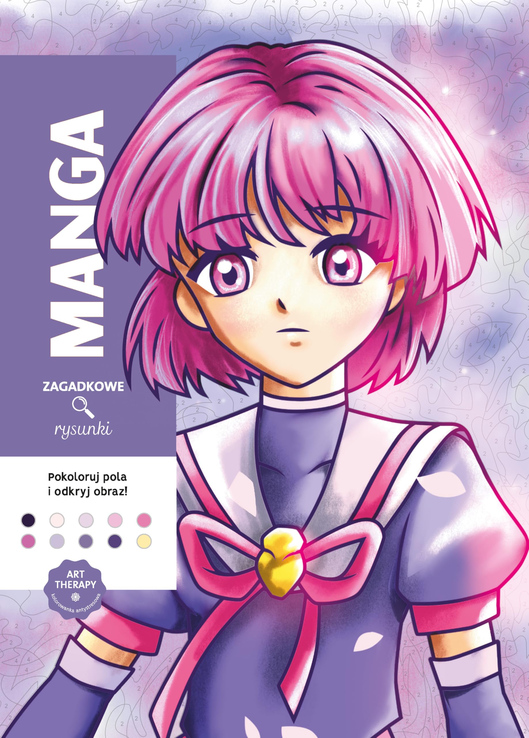 Art therapy. Kolorowanka antystresowa. Manga. Zagadkowe rysunki