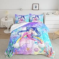 Vista 88 de Black Blue Butterfly Comforter Set for Girls Women,Boho Butterfly Sun and Moon Mandala Printed Bedding Set with 2 Pillowcases(Black Blue Twin)