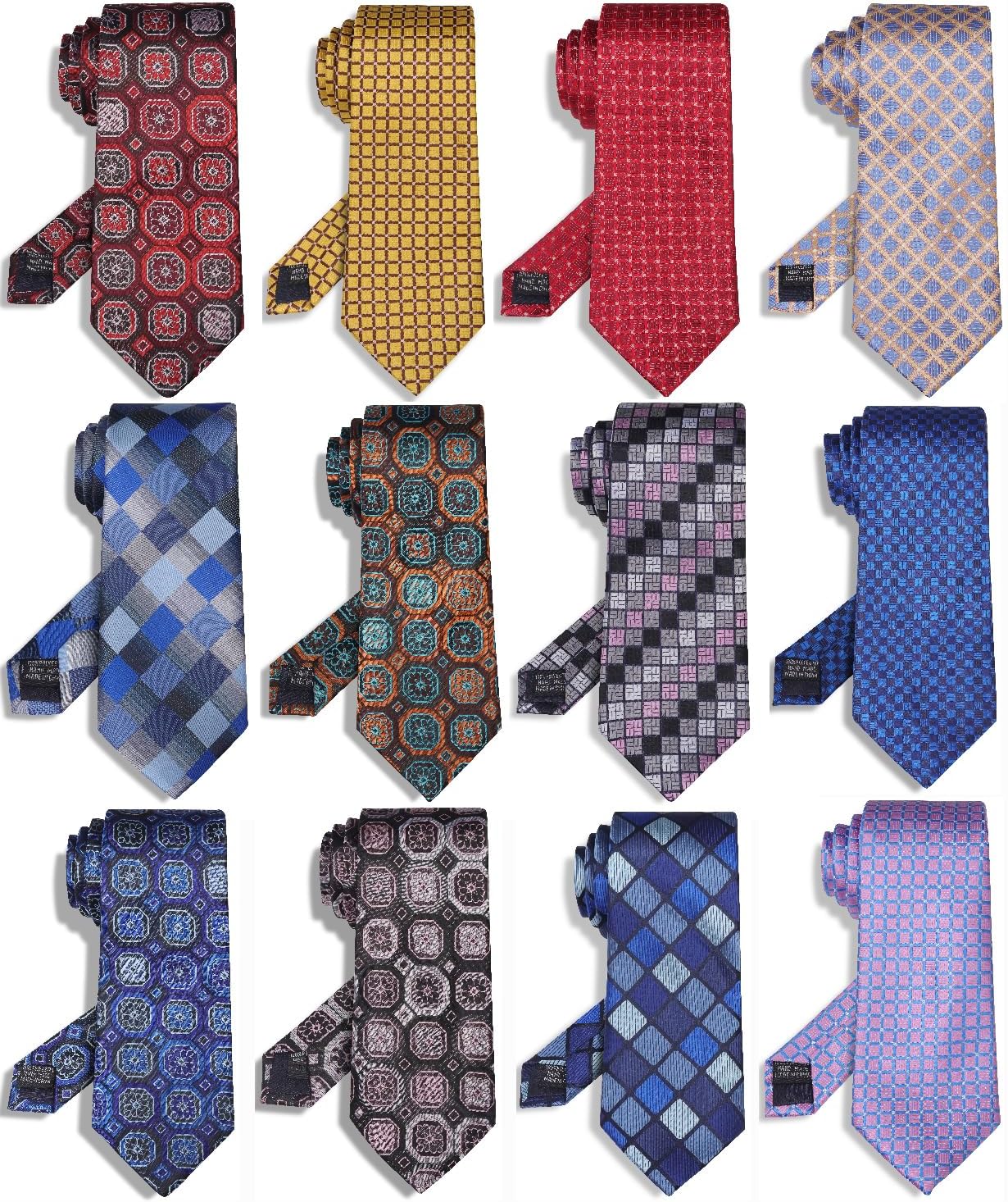 WeiShang Neckties for Men, Classic Formal Tie