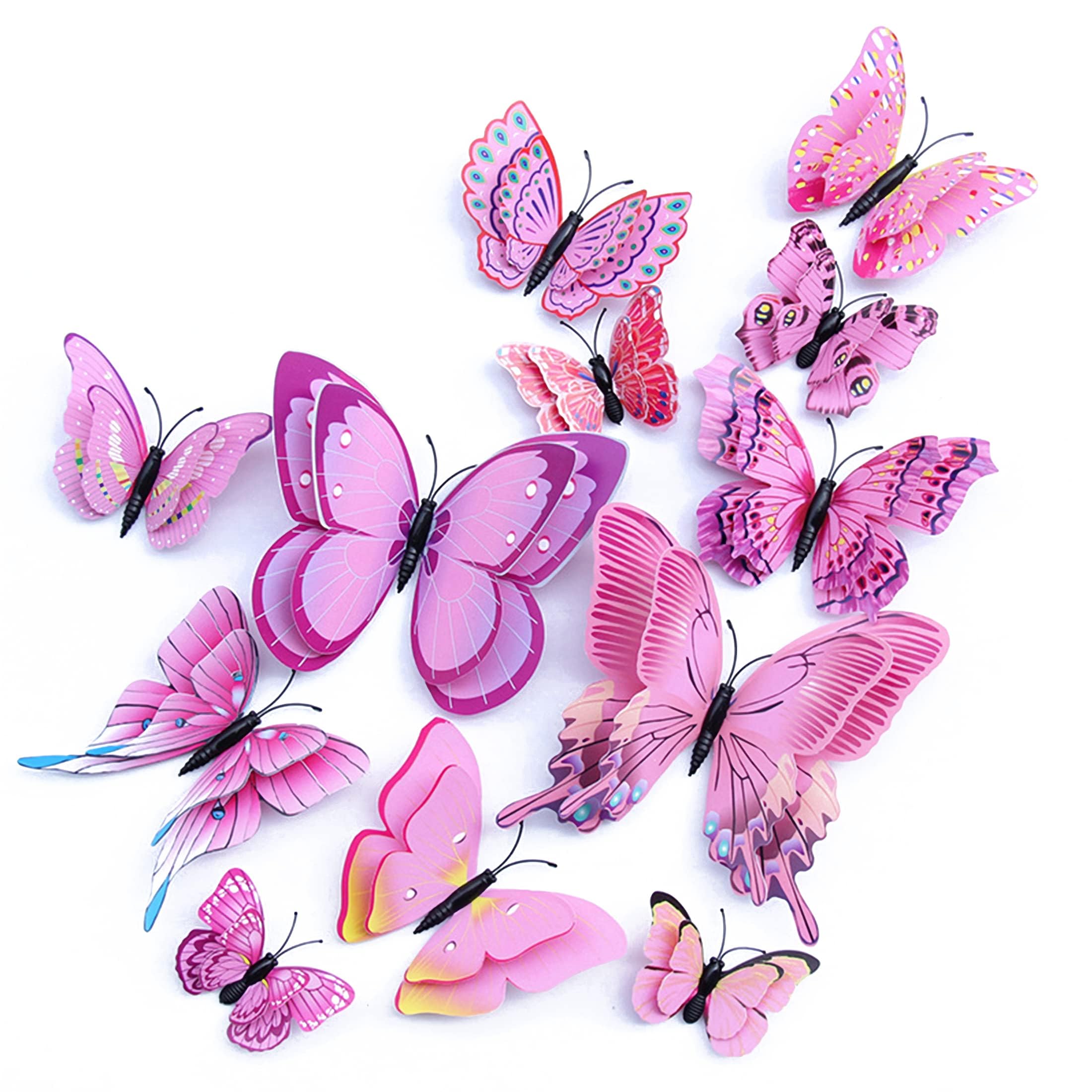 OPSEAM 3D Butterfly Wall Decor Butterfly Decorations Stickers with Magnets