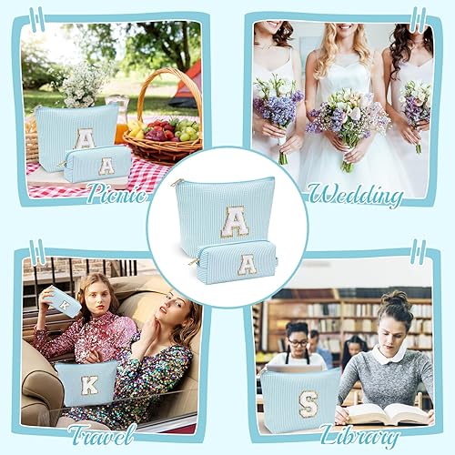 Miniatura 25 de YOOLIFE Regalos del Día de la Madre para mujeres, bolsa de maquillaje con inicial, bolsa de cosméticos, bolsa de maquillaje de viaje, regalos