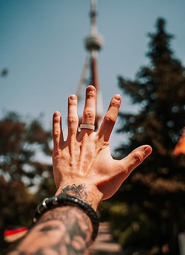 Miniatura 18 de CNICK Accesorios de anillo inteligente Tesla: anillo de cerámica para el modelo 3 y el modelo Y para reemplazar el llavero de la tarjeta. (6, negro)