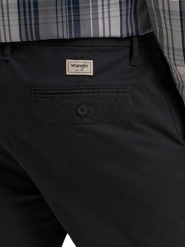Wrangler Men's Straight Fit Flat Front Chino, Jet Black, 29W x 30L by Wrangler Authentics - Used condition - Image 5