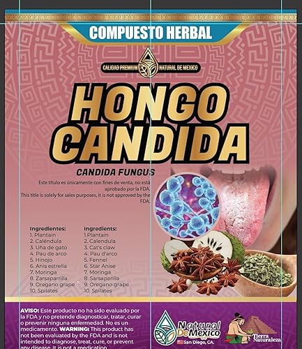 Miniatura 2 de Natural de Mexico Compuesto Herbal Hongo Candida 4 Onzas Te Té 4 Oz