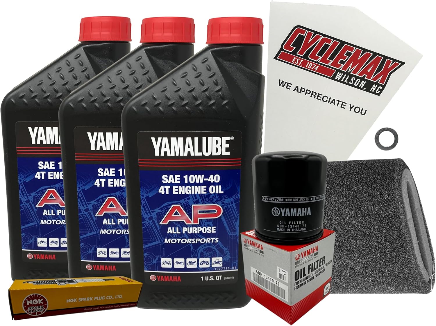 Cyclemax Standard Yamalube Tune-Up Kit compatible with 2003-2006 Yamaha KODIAK 400