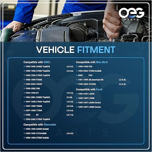 Miniatura 4 de OEG Parts Nuevo arrancador compatible con Chevy GMC C8500 Caterpillar 1990-2002 Motor diesel P-Series Van 10461082 10461094 10461110 10461152
