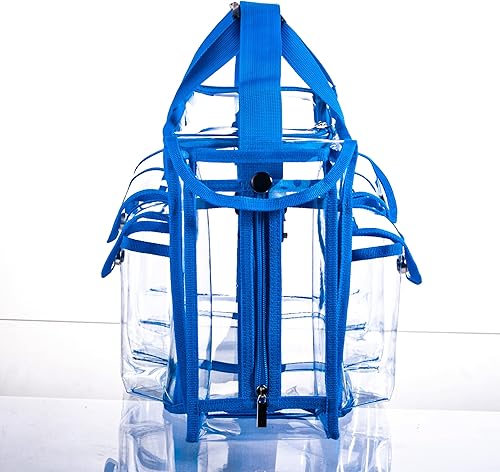 Miniatura 4 de Juego de maquillaje profesional de PVC transparente de boca ancha, bolsa de maquillaje de viaje, bolsa de cosméticos, bolsa de belleza, organizador