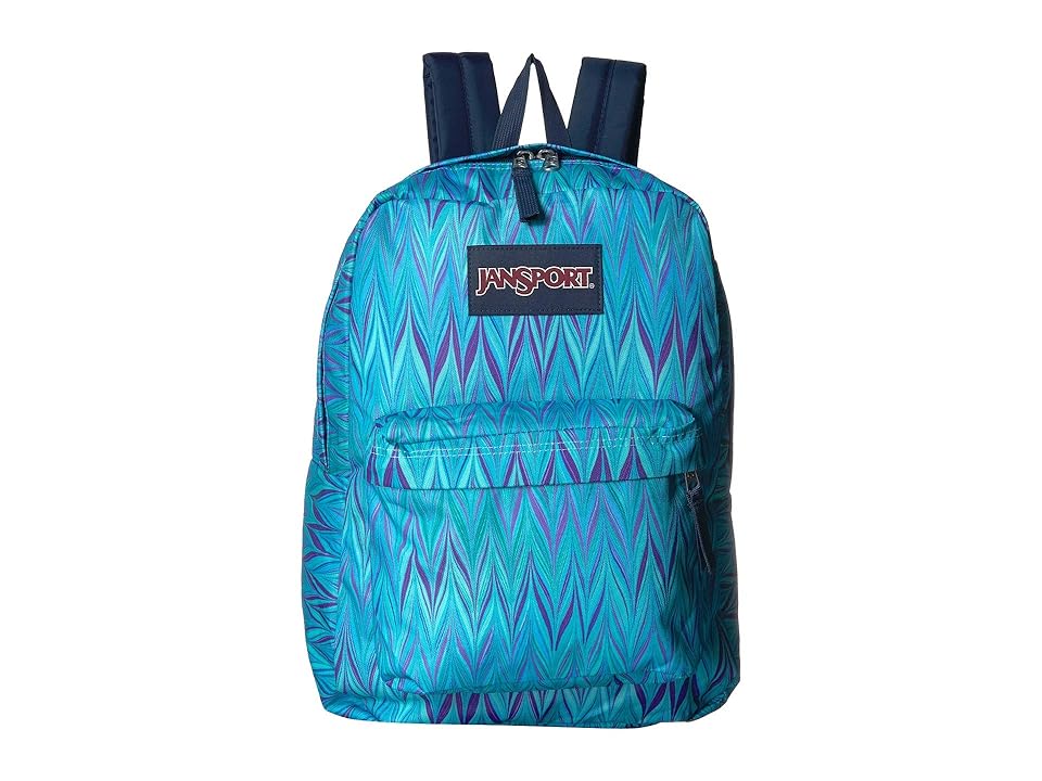

JanSport SuperBreak(r) (Blue Marble Chevron) Backpack Bags