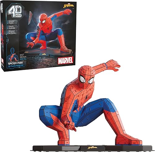 Miniatura 13 de 4D Build, Marvel Mjolnir Thor Hammer - Kit de modelo de rompecabezas 3D con soporte, 87 piezas, decoración de escritorio Thor, juguetes