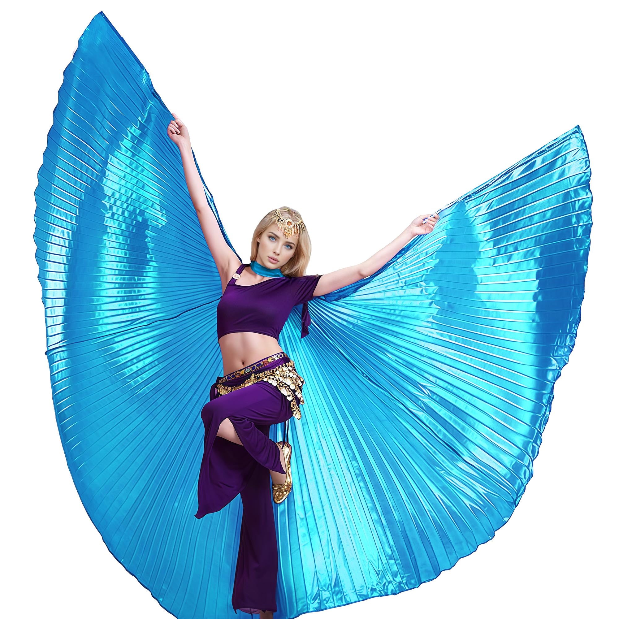 Women's Professional Belly Dance Costume Angle Isis Wings Angle wing No Stick
