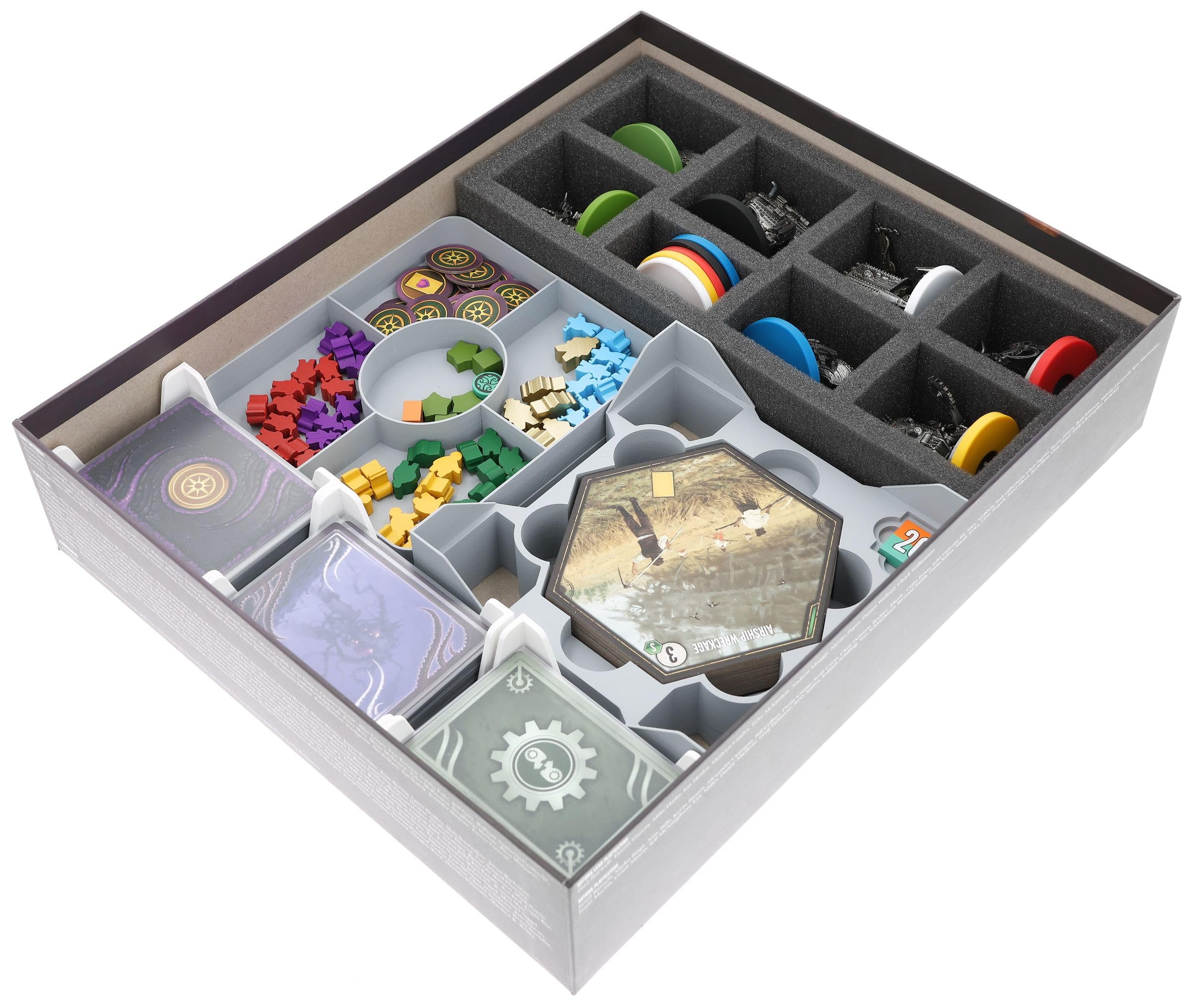 Feldherr Organiseur avec insert en mousse compatible avec Expeditions - Espace pour jeu de base + extension - Rangement pour matériel de jeu, protection pour miniatures