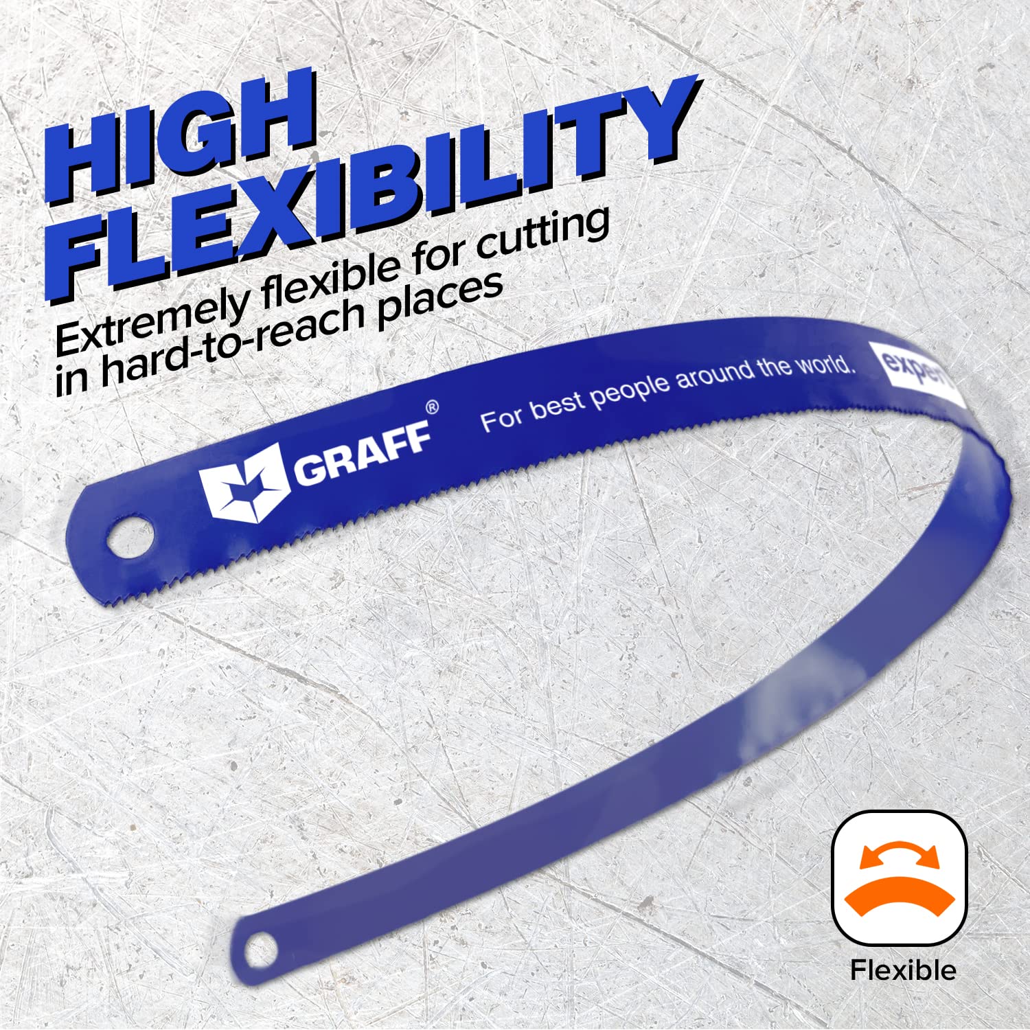 Lame Per Seghetto A Mano Bimetalliche GRAFF - 3 Pezzi 300mm, 24 TPI, Con 8% Cobalto - Foto 13