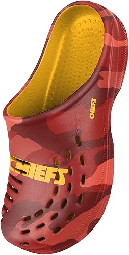 Miniatura 343 de FOCO - Sandalias de agua de jardín con logotipo de equipo de la NFL, para hombre Camuflaje tonal,logotipo grande de bloque