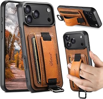 Wallet Case for iPhone 18 Pro/iPhone 17 Pro with Card Slot, Brown