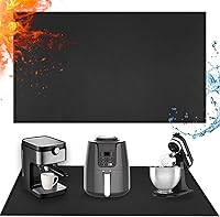 Vista 9 de Alfombrilla resistente al calor para freidora de aire, alfombrilla resistente al calor de 15 x 18 pulgadas para encimera, protector de encimera