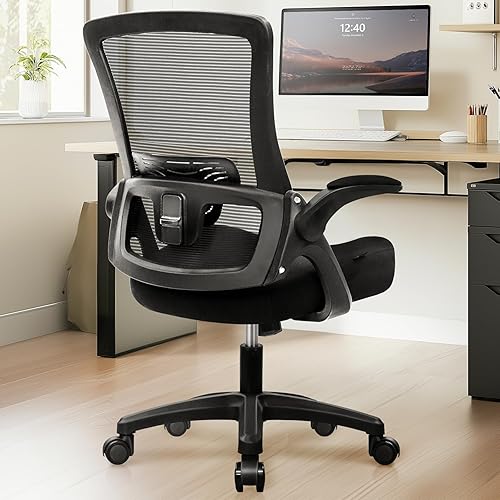 NEO CHAIR Silla de escritorio de oficina, asiento de malla con respaldo alto para juegos con reposabrazos ergonómicos ajustables y cómodos, soporte