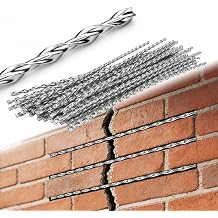 Helical Wall Ties 10-Pack 1/4" x 40" 304 Stainless Steel Crack Repair