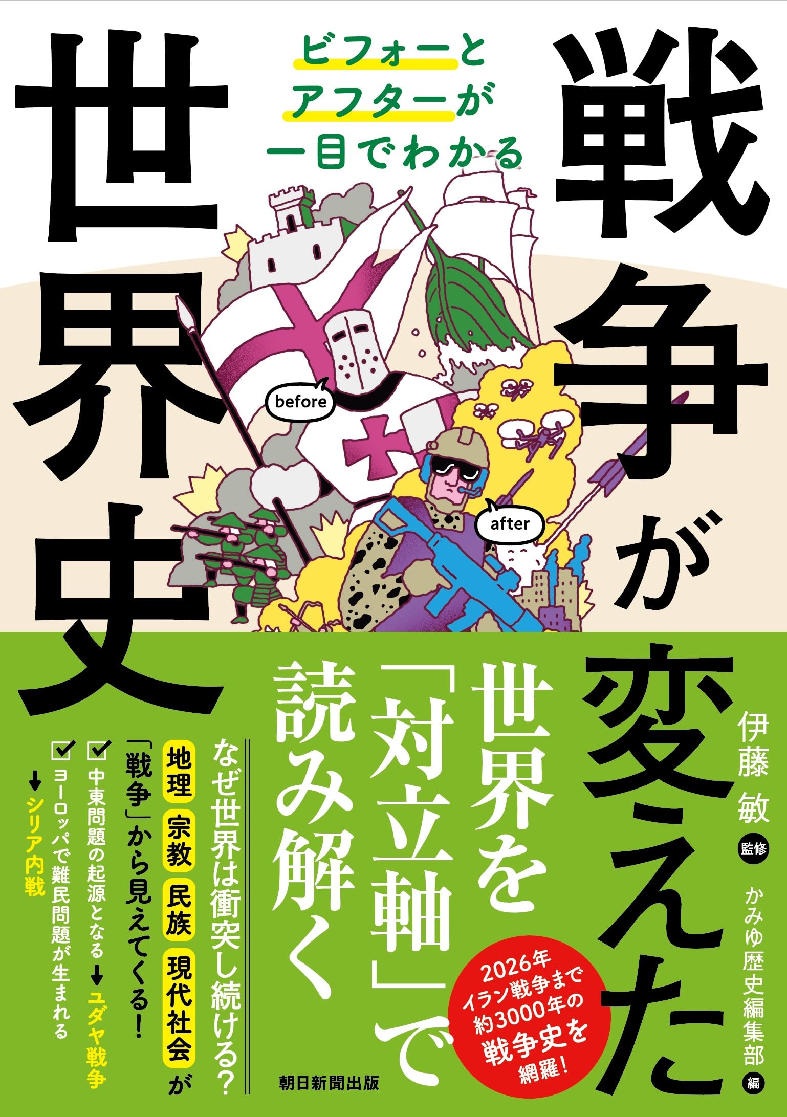 戦争が変えた世界史：ビフォーとアフターが一目でわかる | 伊藤 敏 |本