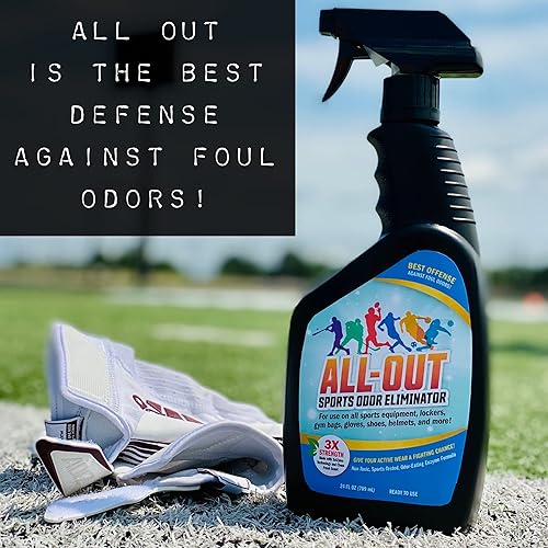 Miniatura 3 de All Out Sports - Spray eliminador de olores y desodorante para guantes malolientes, sombrero, bolsas de gimnasio, cascos, camisetas, almohadillas,