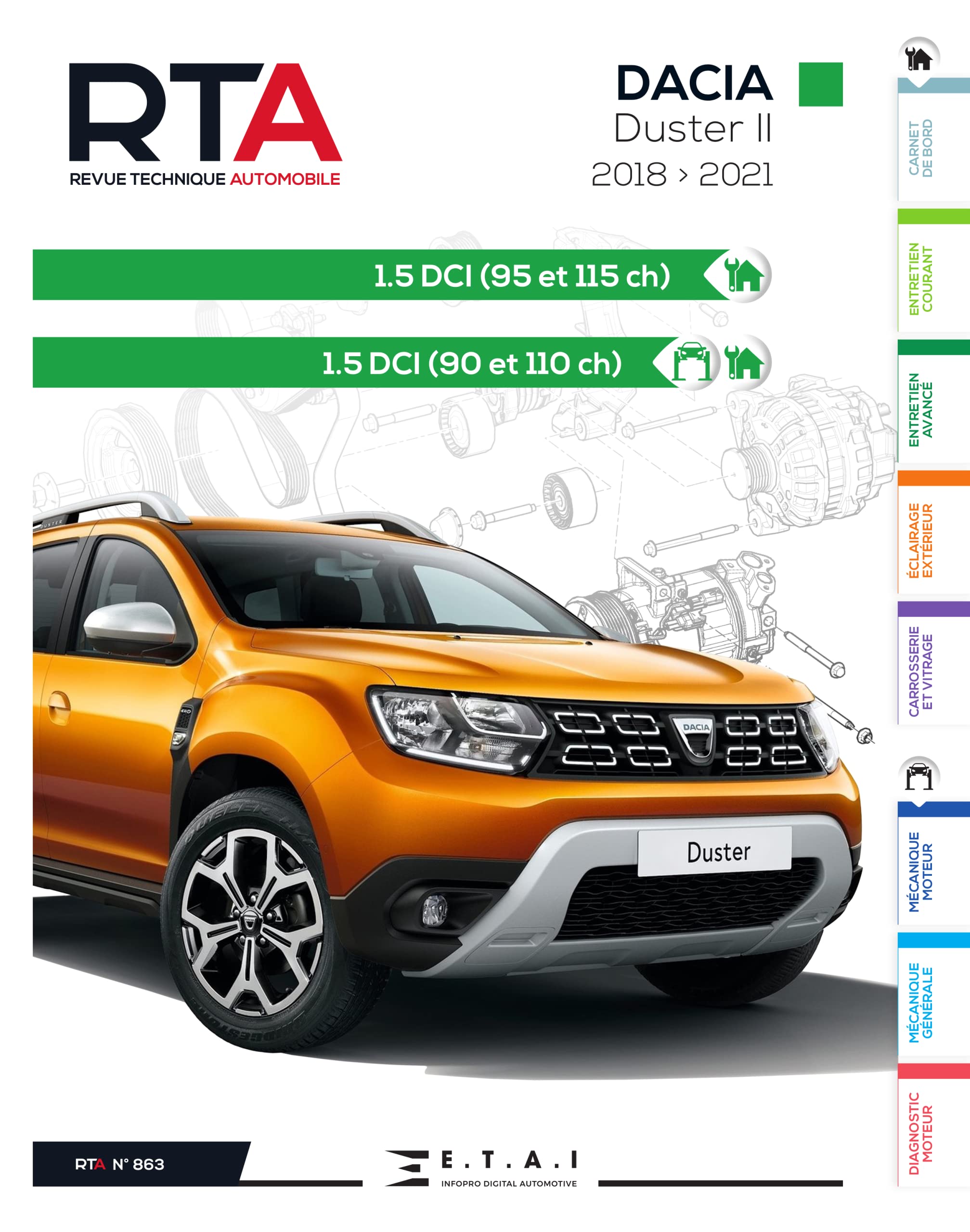 Rta 863 dacia duster ii 2018 > 2021