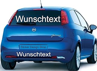 Sticker Design Shop 70 cm 1 bis 5 zeilig Wunschtext Domain Namen Wunsch Aufkleber Autobeschriftung Auto Heckscheibe Domain...
