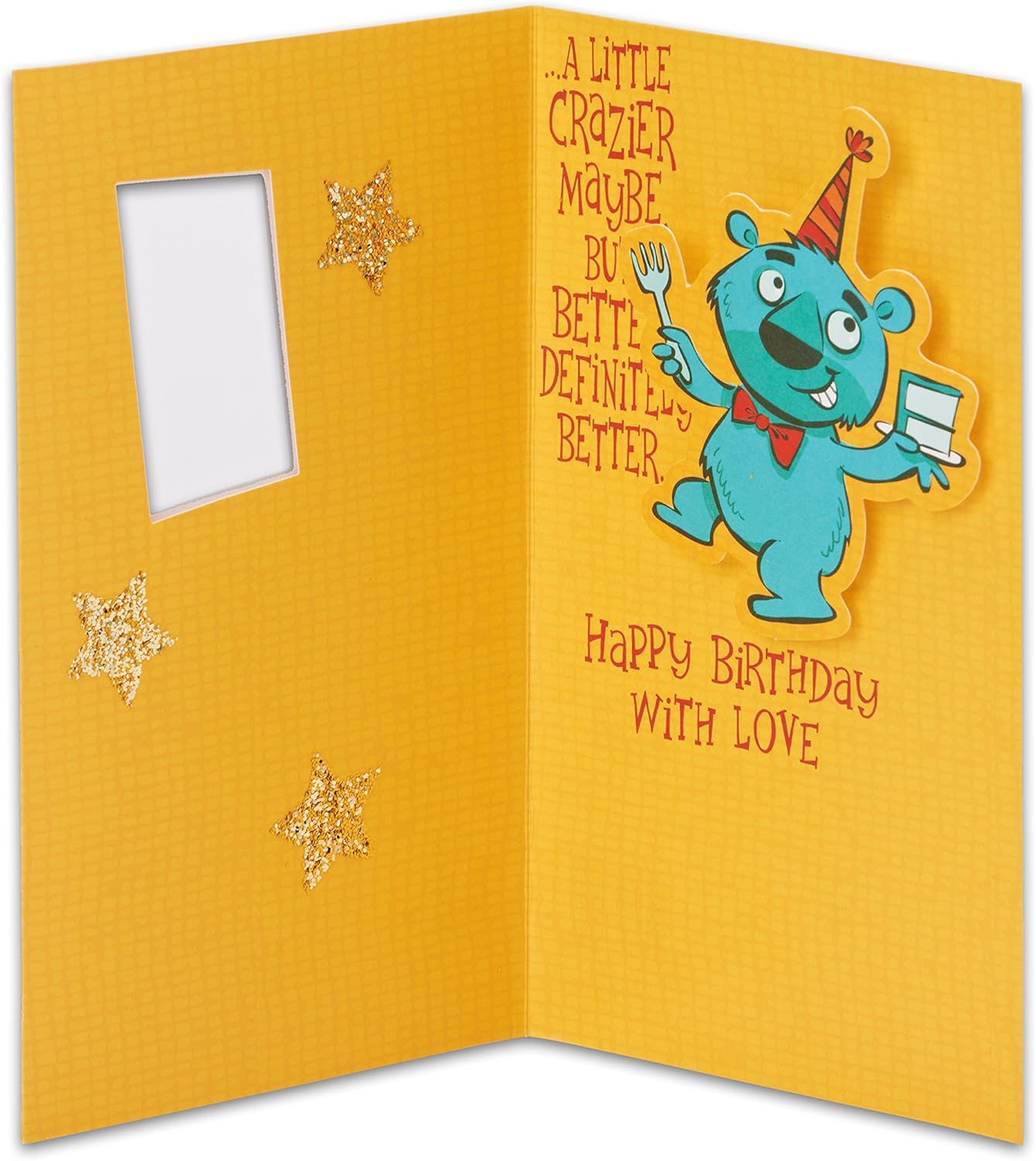American Greetings Life's Better Birthday Card for Son with Glitter, Life's Better Son Birthday, 8.75 inches x 6 inches - Image 3