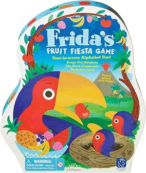 Educational Insights Frida's Fruit Fiesta - ABC Matching Games for Kids Ages 4-8, Alphabet Bingo Game for Kids, Toddler Board Games and Fine Motor Skills Toys, Preschool Letter Learning Alphabet Toys