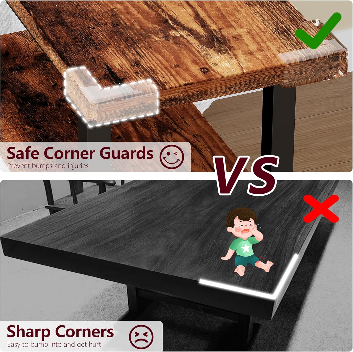 Heybly Small Narrow Side Table for Small Space, Thin Bedside Table, Slim Sofa Table, Skinny End Table, 25.2" Tall Nightstand, Couch Table for Living Room, Bedroom, Study, Rustic Brown, HET005SR1