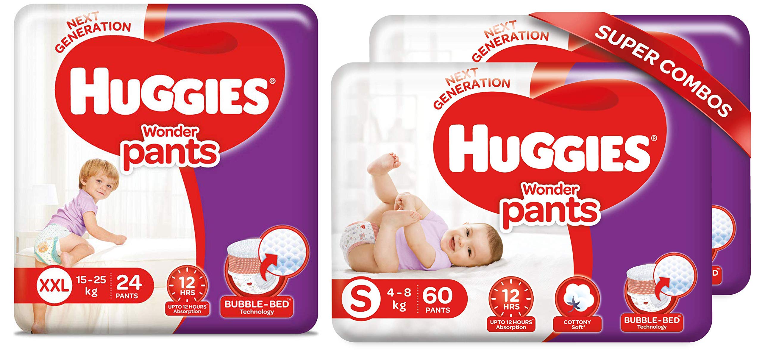 Buy Huggies Wonder Pants, Double Extra Large (XXL) Size Diapers, 24