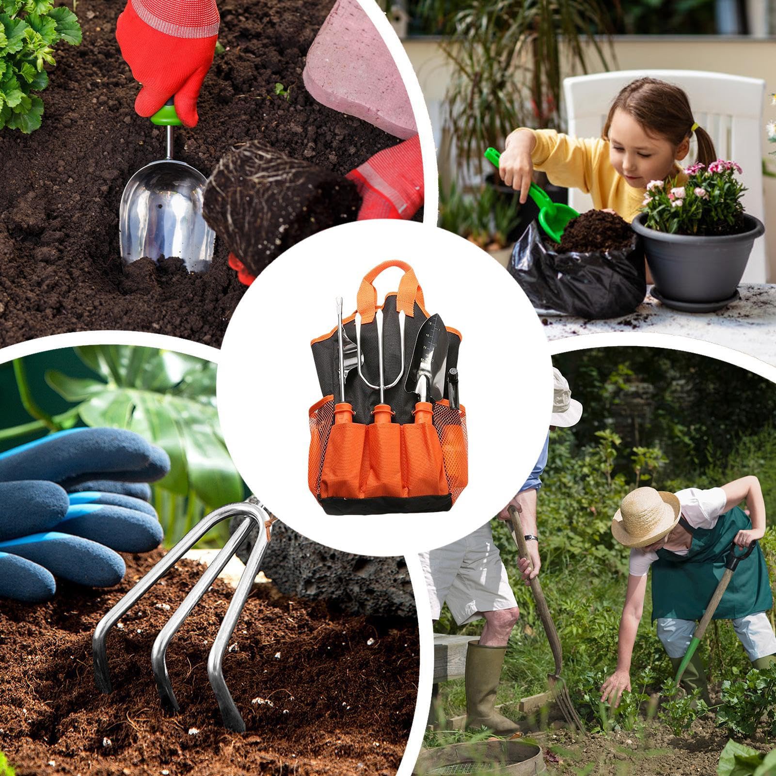 Kit de Herramientas de Jardinería Corte de Ramas de Acero Inoxidable | Podadora de Mano y Paleta para Jardinería para Hombres Mujeres Adultos Cumpleaños Navidad Día de la Madre
