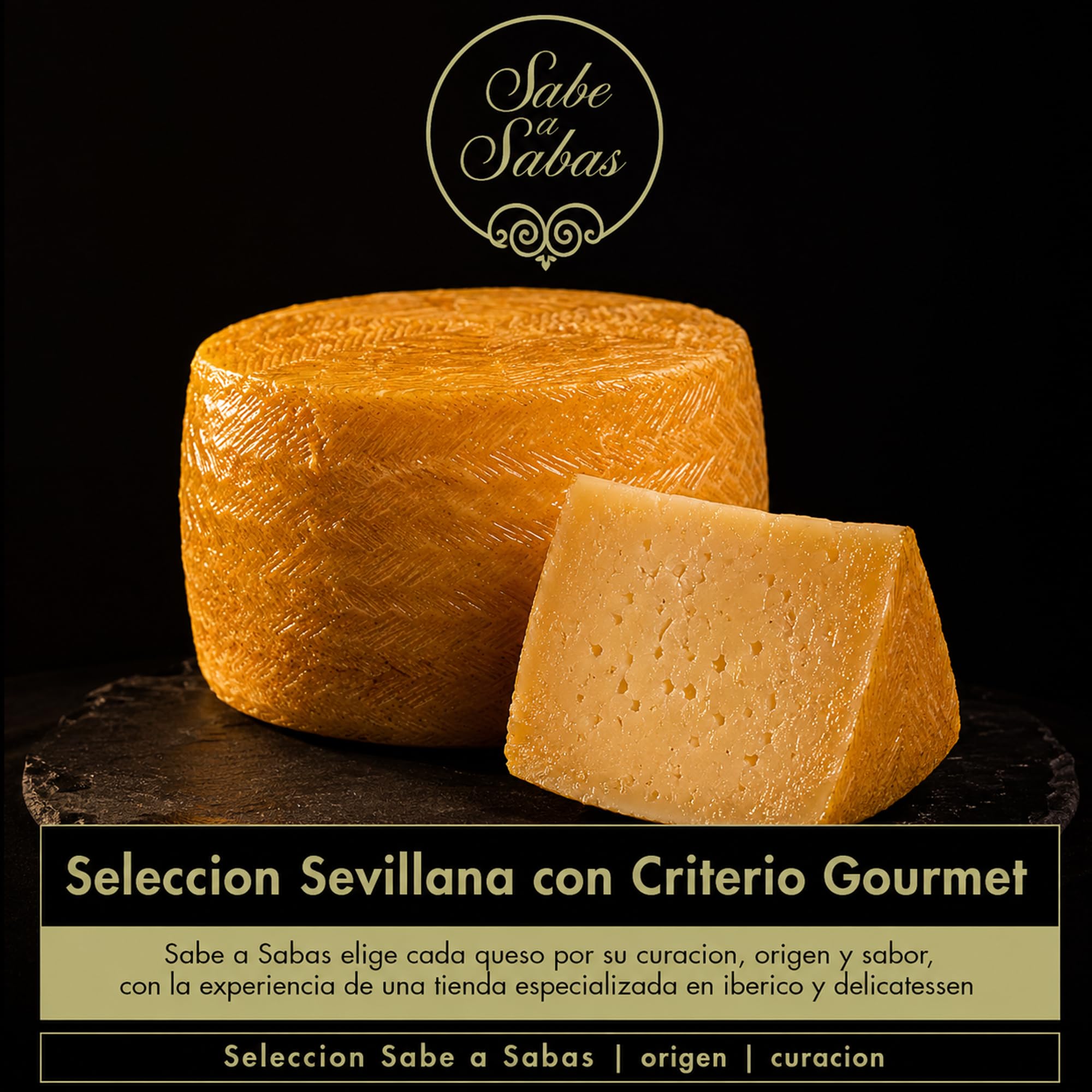 SABE A SABAS Queso de Oveja Curado Anejo Reserva 3 Kg Maduracion 15 Meses en Aceite de Oliva Virgen Extra