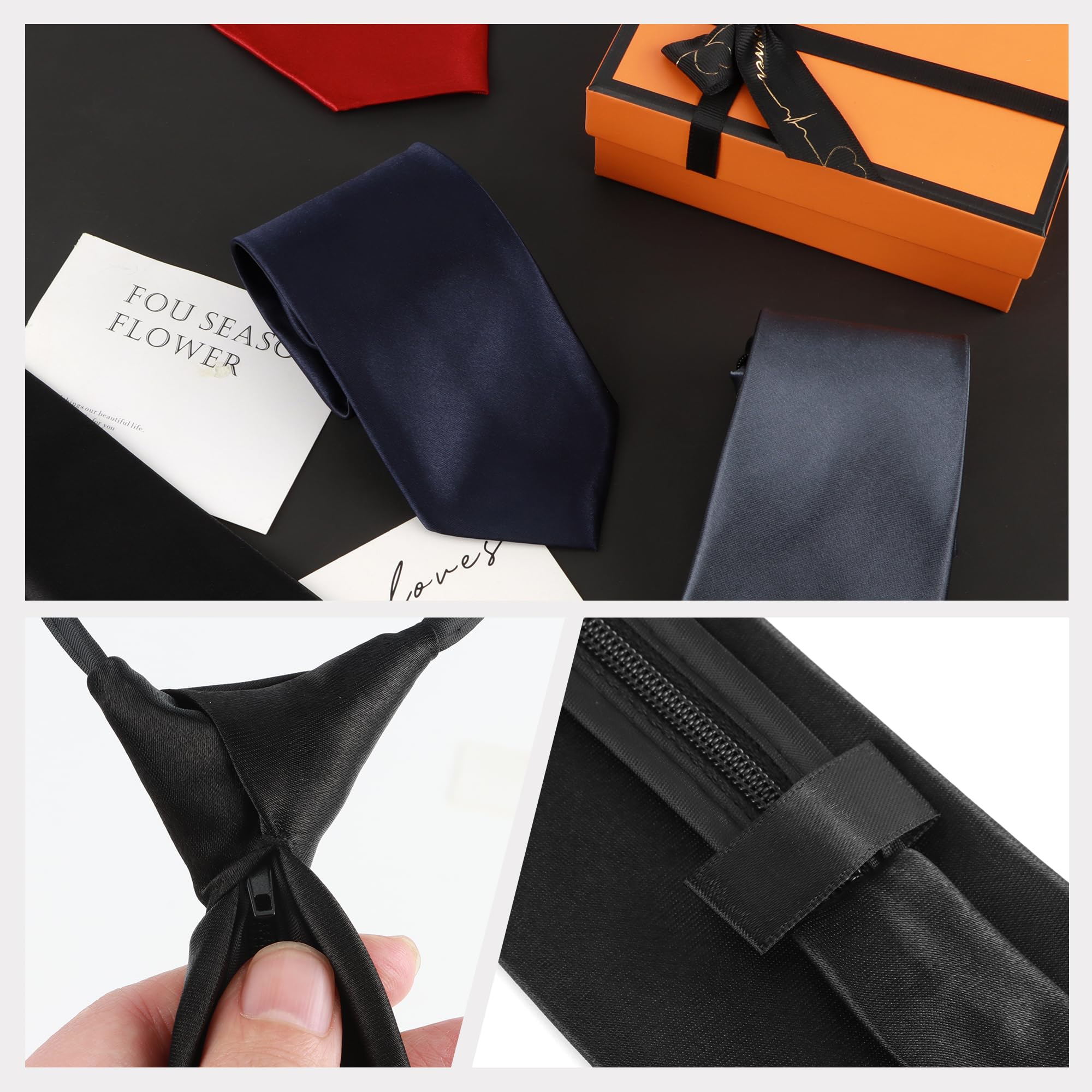 JSMTKJ 4 Piezas Corbata Infantil para Niños, Ajustable con Clip y Banda Elástica, Perfecta para Graduación, Boda, Disfraces y Eventos Formales Elegante y Fácil de Colocar para Niños