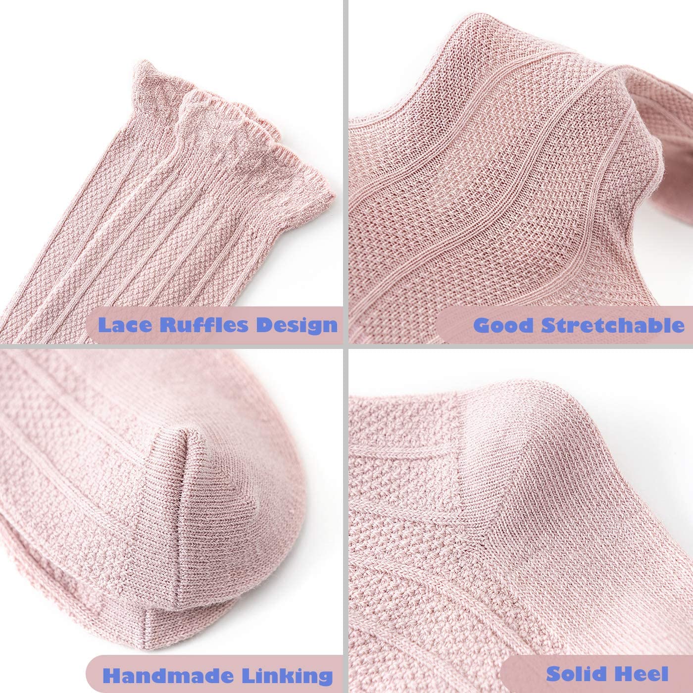 Bebé Niñas Calcetines Altos Tubo Algodón Lindo Medias Paquete de 5 Largos Unisex Infantes Niño Calcetines Medias Bebé Regalos - - 12-36 meses