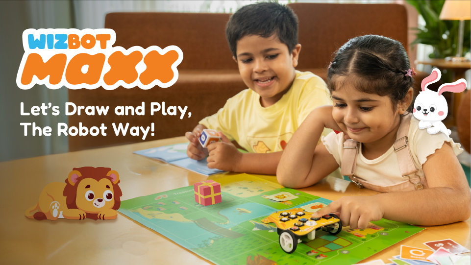Wizbot Maxx Coding Ninja Screen-Free Robot Toy Kit | Scratch
