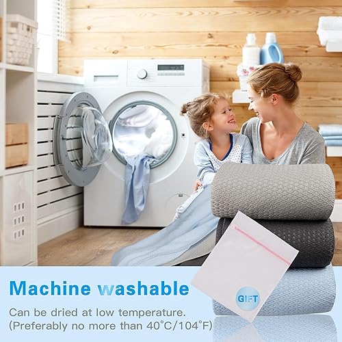 Miniatura 91 de AmyHomie Manta refrescante para niños, manta de verano suave y cómoda para personas que duermen con calor, niñas y niños (1 a 12 años), nube rosa