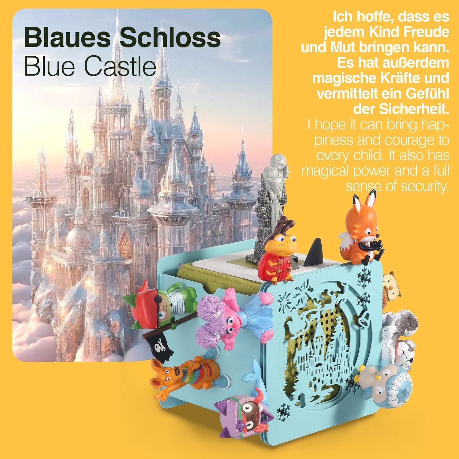 Blue Castle Tonie Storage Shelf for TonieBox 1 & 2, Holds 40 Tonie Figures image 4