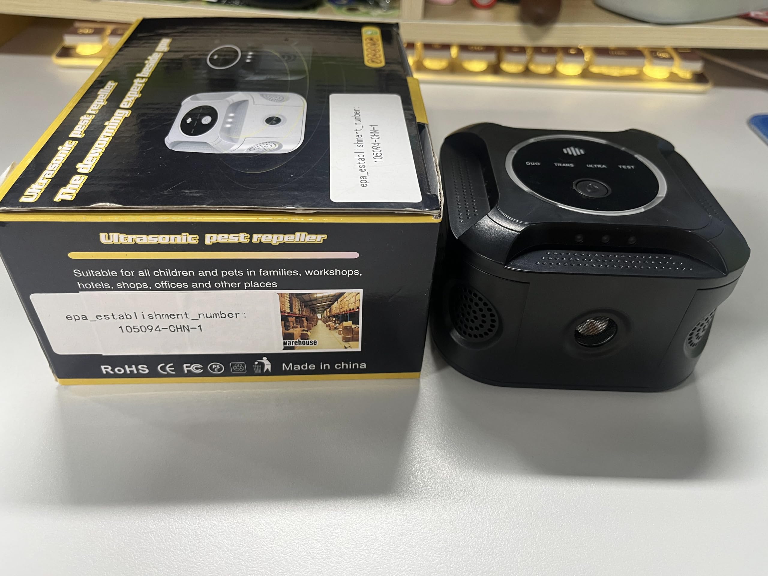 Repelente ultrasónico de ratones de 360° para control de plagas en interiores para roedores, ratones, ratas, ardillas, murciélagos, cucarachas, arañas, hormigas, insectos, dispositivo repelente