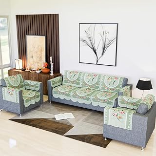 Kuber Industries Sofa Cover | Net Sofa Slipcover Set | 5 Seater Sofa Cover with Arms for Hall | Couch Sofa Cover Set | Sof Price In India
