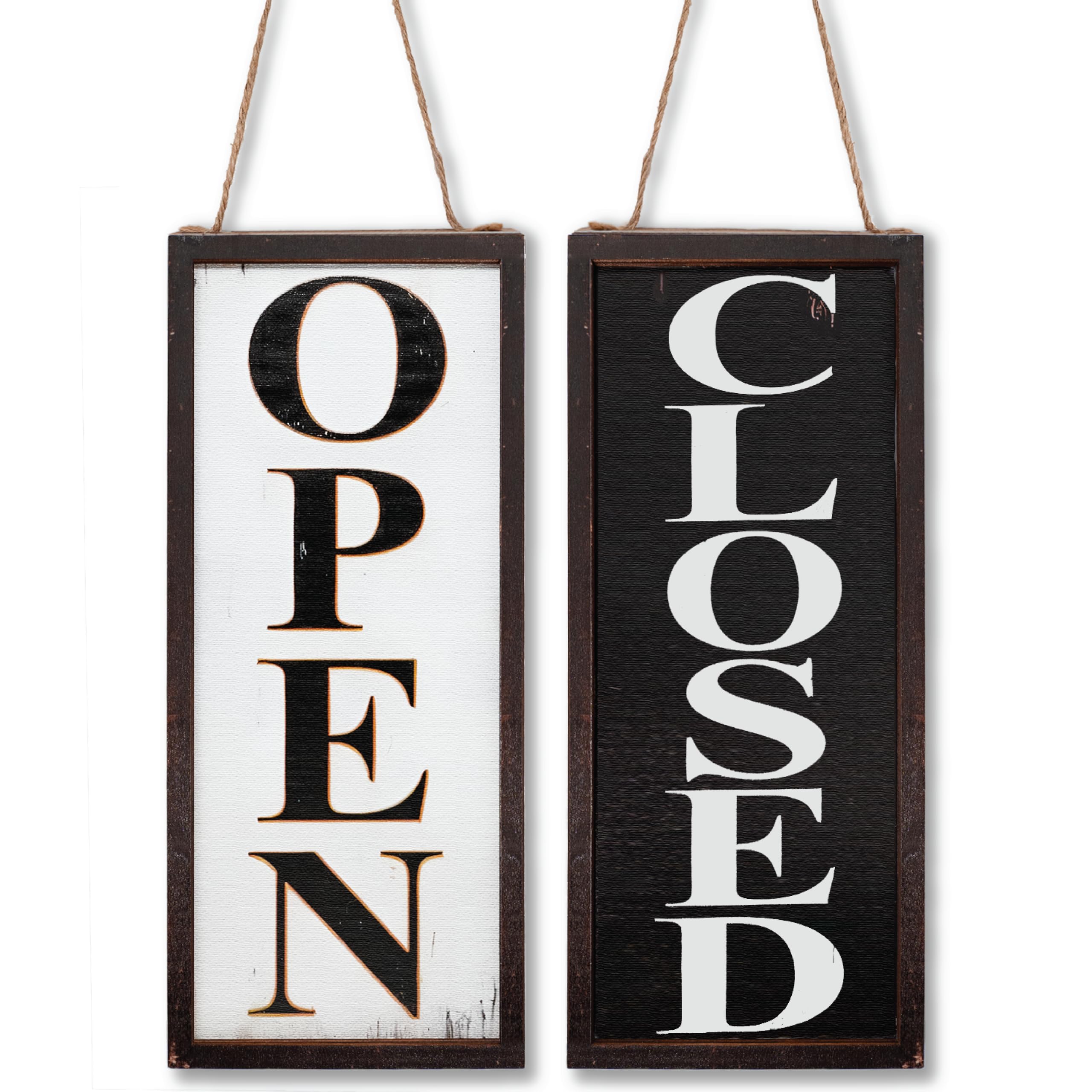 Amazon.com : Reversible Open Closed Sign for Business – Durable