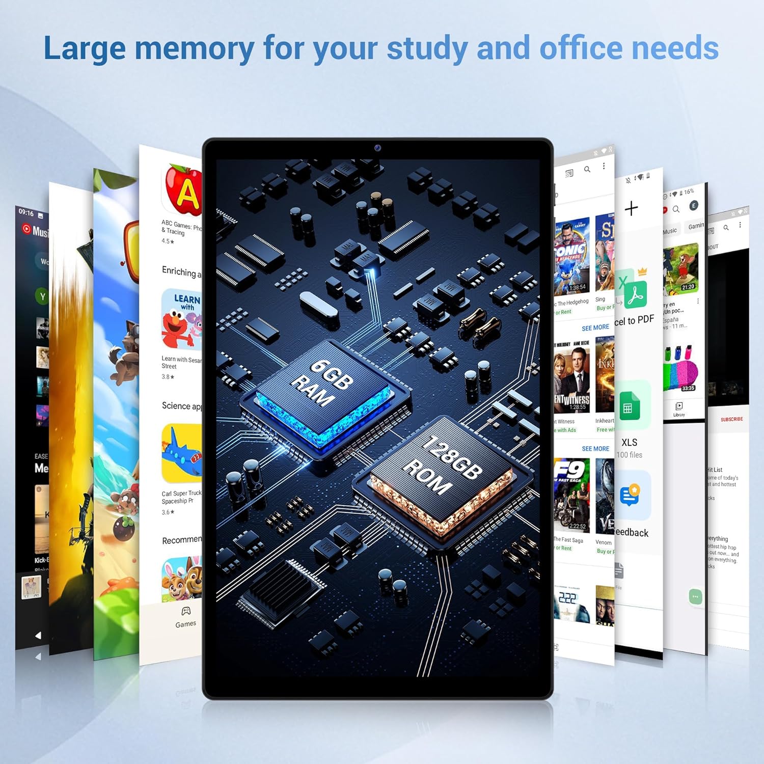 LNMBBS Tablet 10.3 Zoll,Android 12.0, 6GB RAM, 128 GB ROM (TF 1TB Spagnolo), 4G LTE Dual SIM Card, Tablet 8-Core, 8000mAh, 8MP+13MP, WiFi, GPS, Type C (Nero) LNMBBS Tablet 10.3 Zoll,Android 12.0, 6GB RAM, 128 GB ROM (TF 1TB Spagnolo), 4G LTE Dual SIM Card, Tablet 8-Core, 8000mAh, 8MP+13MP, WiFi, GPS, Type C (Nero)