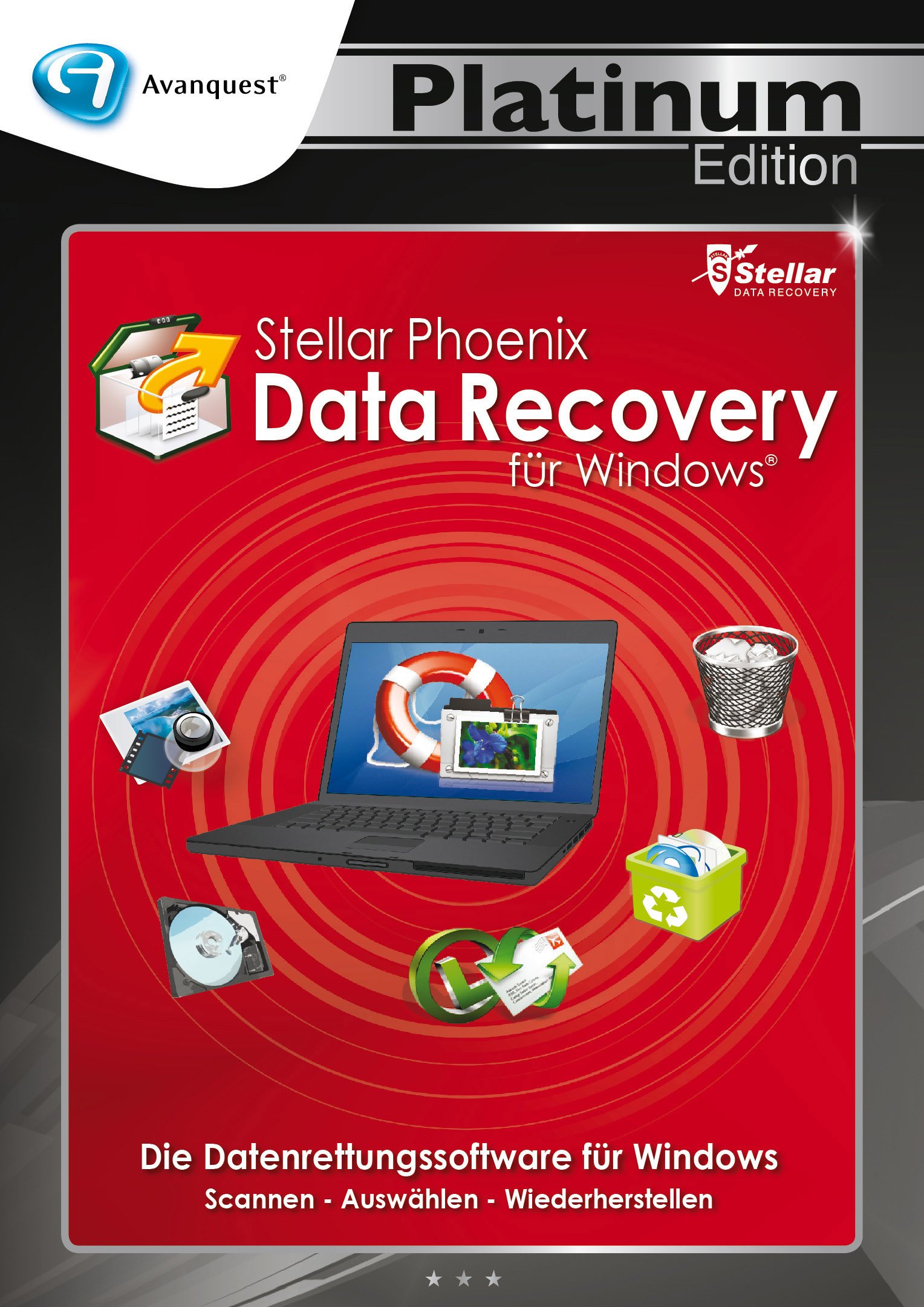 Stellar Phoenix Data Recovery für Windows - Avanquest Platinum Edition