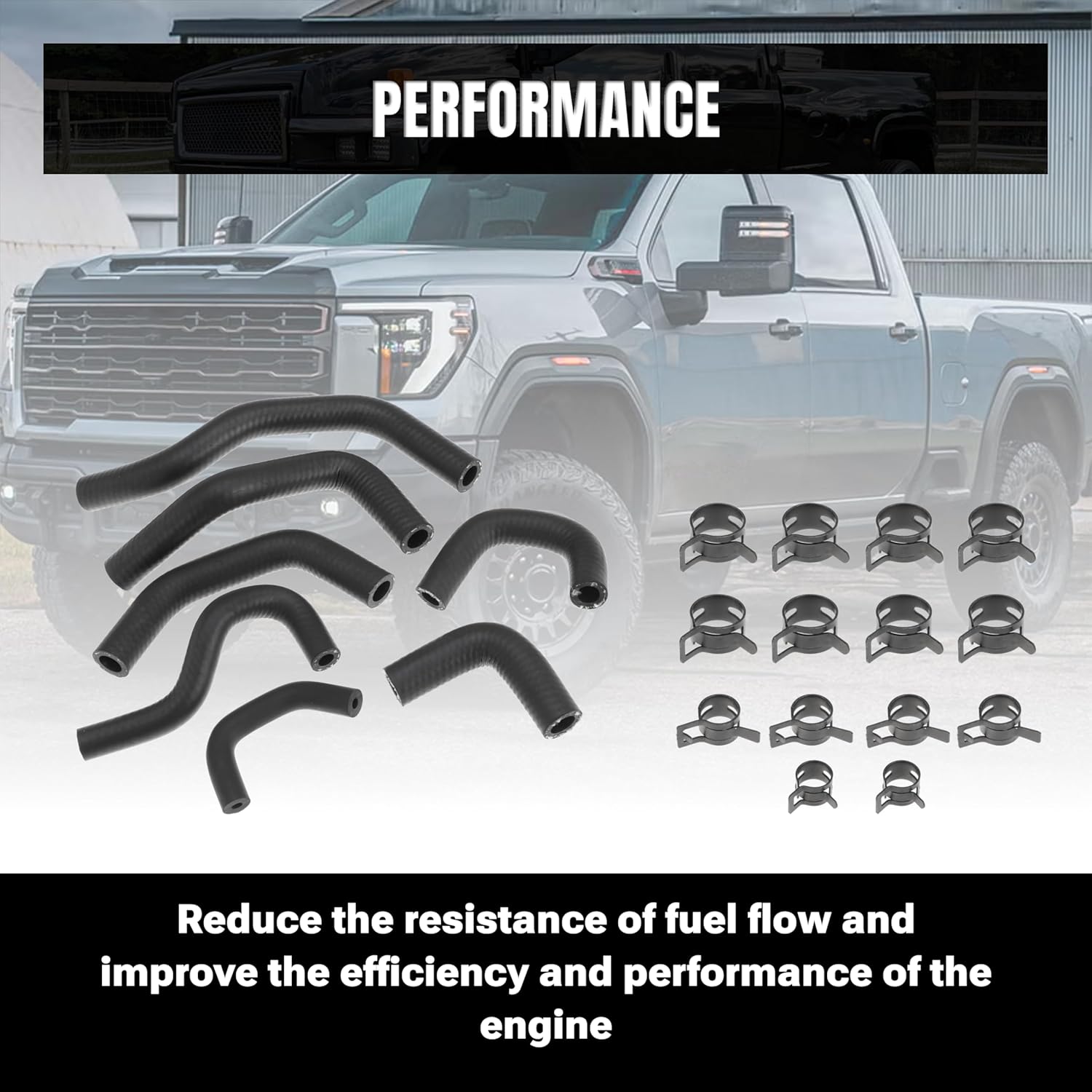 Low Pressure Fuel Line Kit Replace 12636276 12636277 12636274 12645582 12624346 12636275 12636270 For LML Duramax 2500HD 3500HD 2011 2012 2013 2014 2015 2016 6.6L