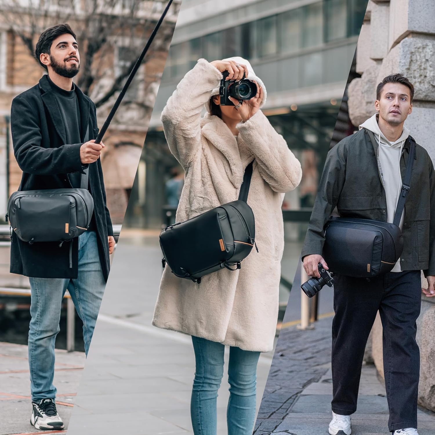 PGYTECH OneGo Solo V2 Camera Sling Bag, 10L Crossbody Camera Bag for Urban Travel Photographers, Mirrorless Camera Bag for Sony/Canon/Nikon/DJI Mavic/Air/Mini/Tripod/Laptop, Green - Image 6