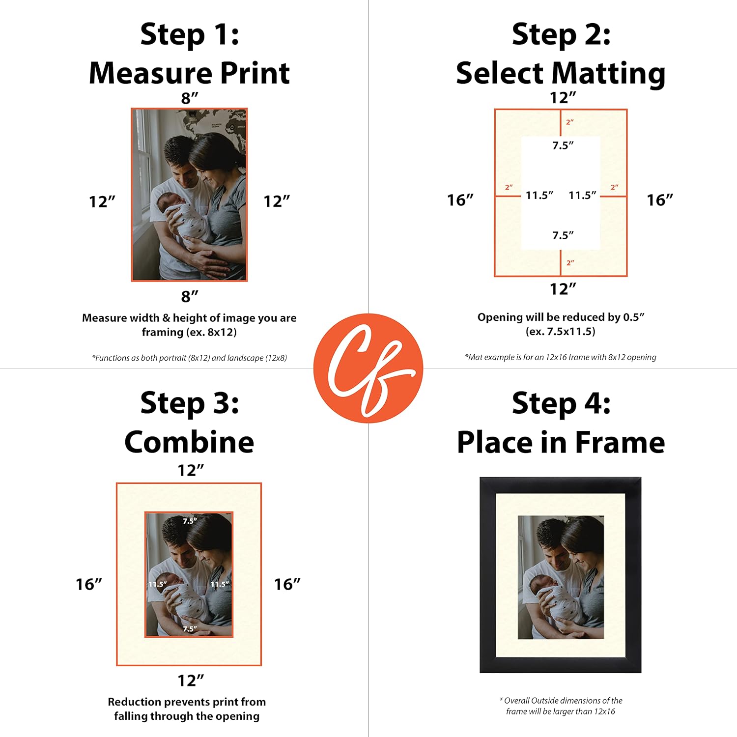 Craig Frames B251 Pre-Cut Mat Board for 10x13 Print, 14x18, Antique White