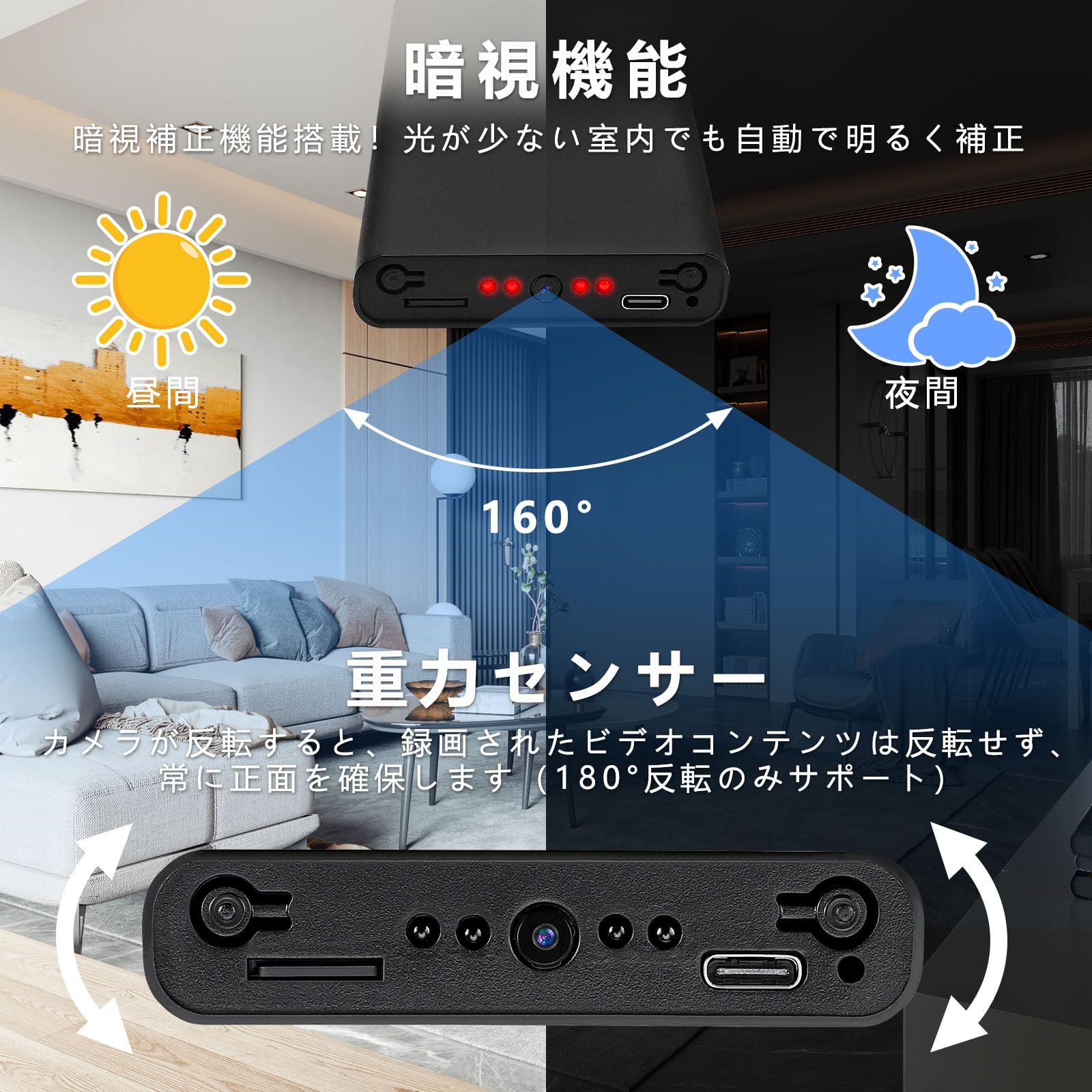 Amazon.co.jp: HidCam 隠しカメラ 1080P 小型スパイカメラ