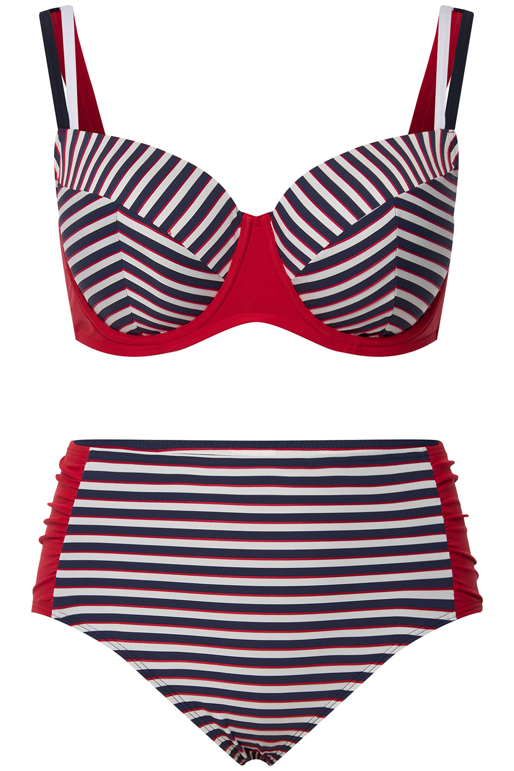 Ulla Popken Bikini Texturizado Copa D Larissa Juego Mujer