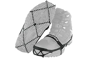 Pro Traction Crampons for Enhanced Winter Footwear Performance