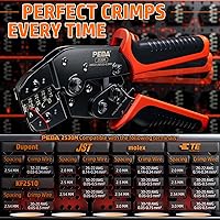 Vista 6 de PEBA Herramienta de Crimpado y Kit de Conectores JST – 14 Tipos de Conectores JST-SM de 2.5 mm y Pines de Crimpar, Carcasas y Contactos JST